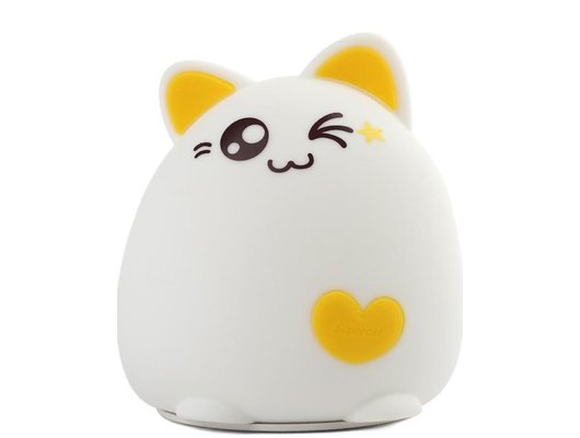 Декоративный светильник ЭРА NLED-413-1W-Y Кот белый с желтым